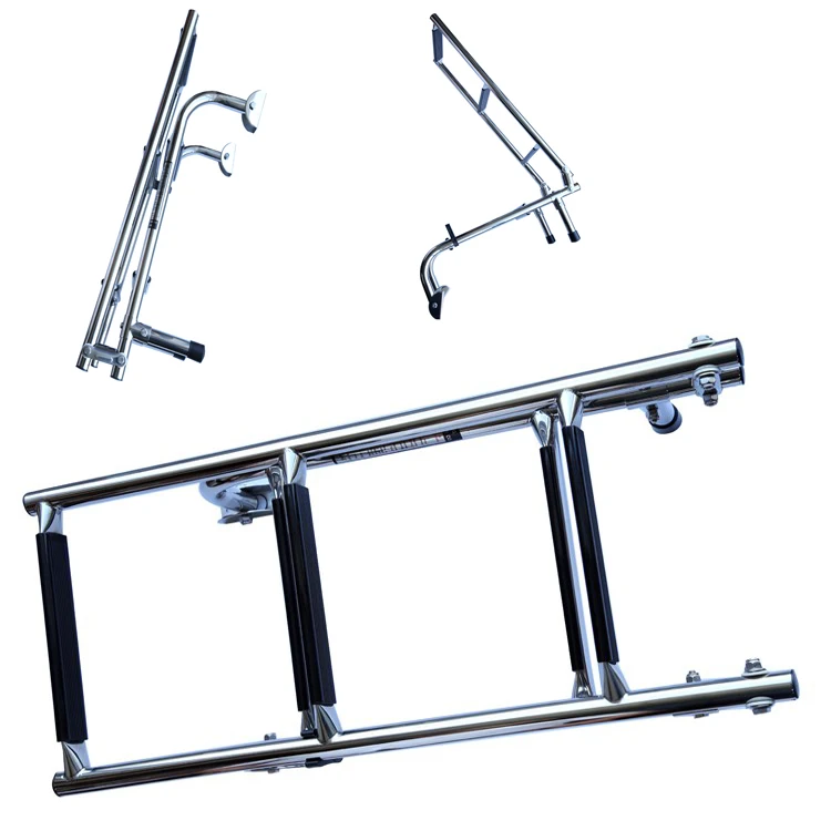 Xiamen Sunshine Marine Hot selling 5 step marine accessories steel folding ladder with best price