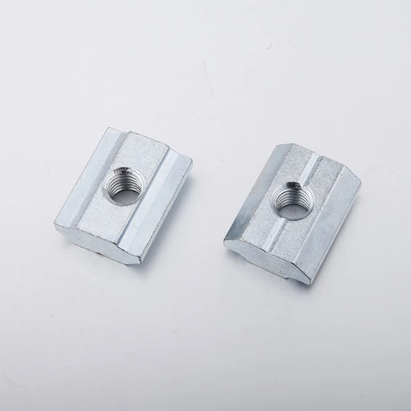 T- slot nut steel material with zinc plated surface