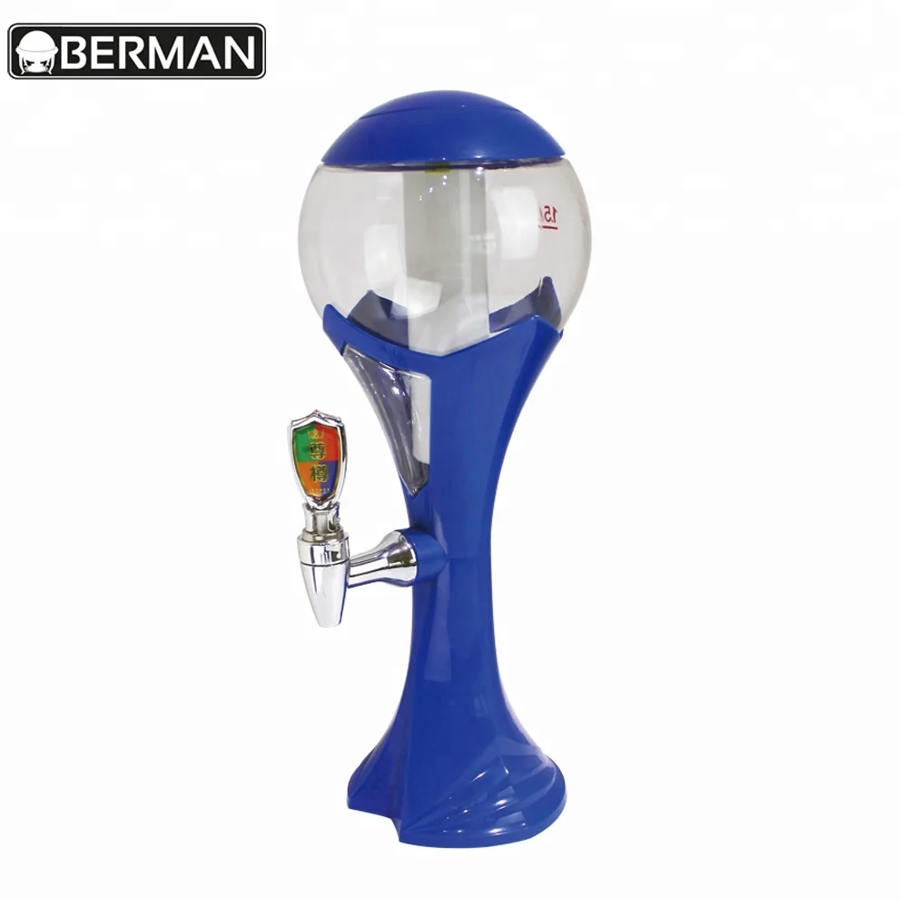 Factory wholesale 3 liters ICE TUBE tiger beer tower dispenser for sale