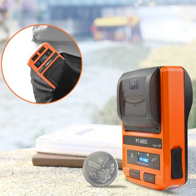 PUTY PT-50DC small shipping label printer mobile thermal label color printer