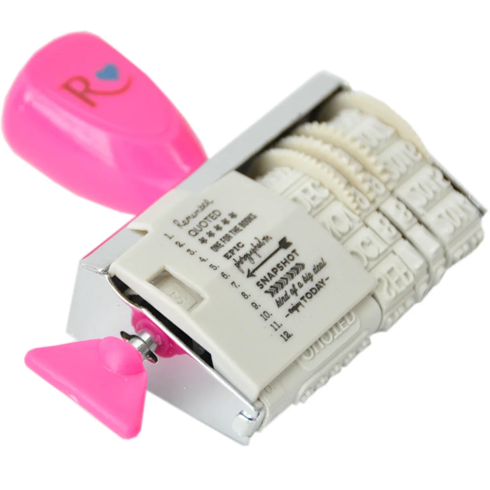 Date and Number custom roller Office Stamp