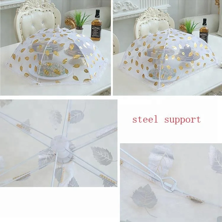 BaiChuan Round breathable mesh folded anti-mosquito fly net food cover