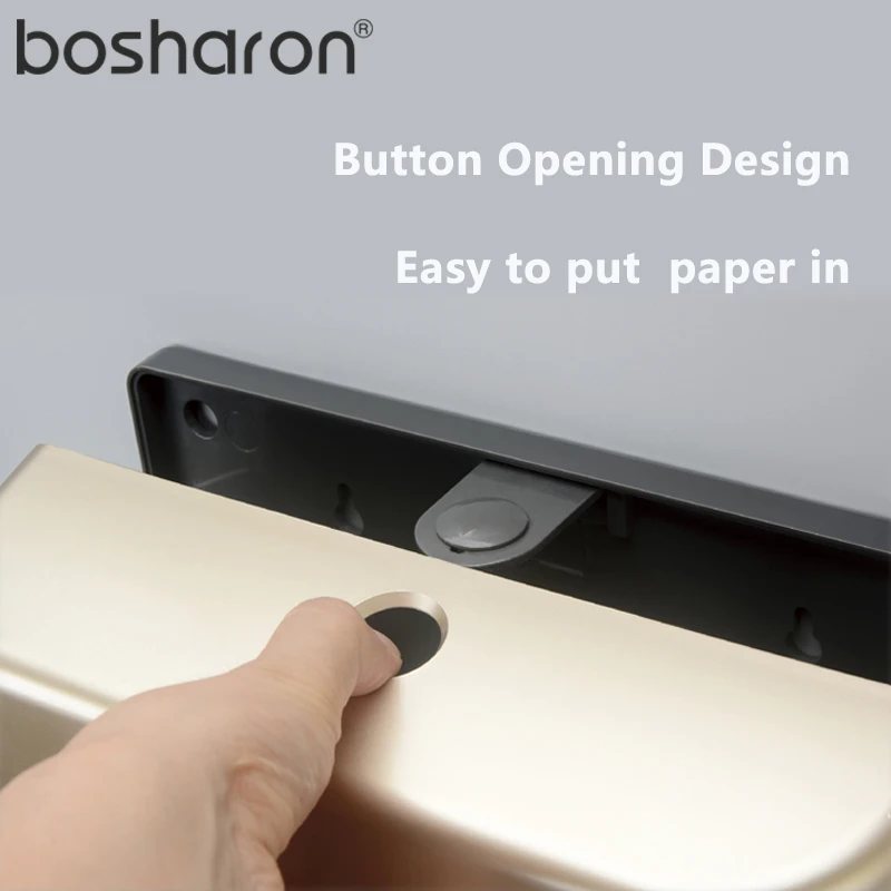 Elegant Gold Plastic Wall Mount Paper Towel Dispenser Holder