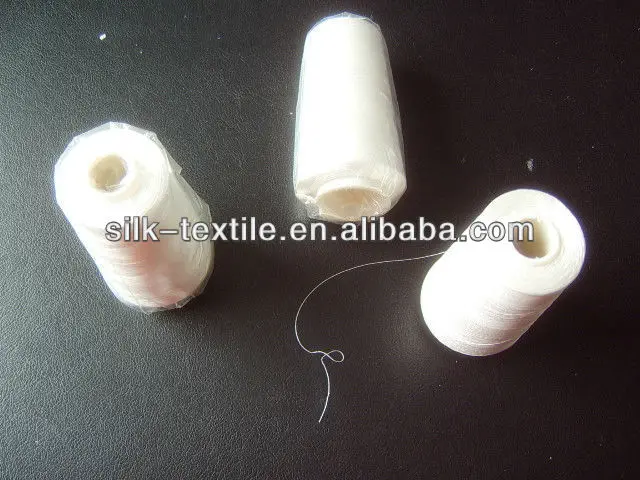 
100% raw silk thread for machine use 