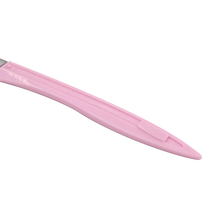 Professional solid eyebrow shaper makeup tools razor blades useful women stainless steel eyebrow razor