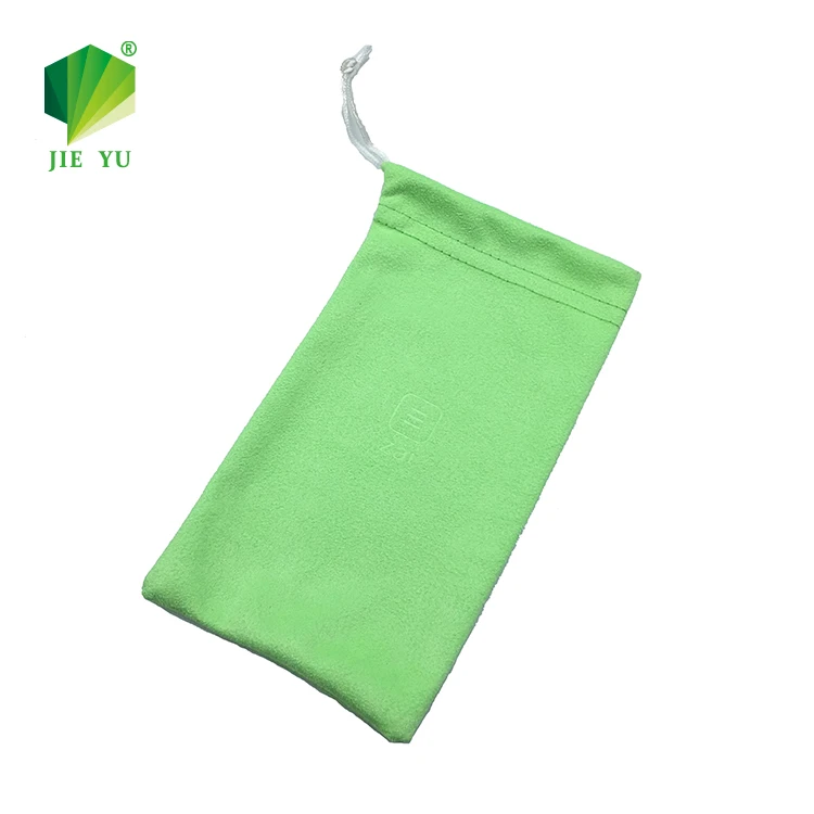 Soft Drawstring Eyewear Sunglasses Microfiber Cloth Pouch Case
