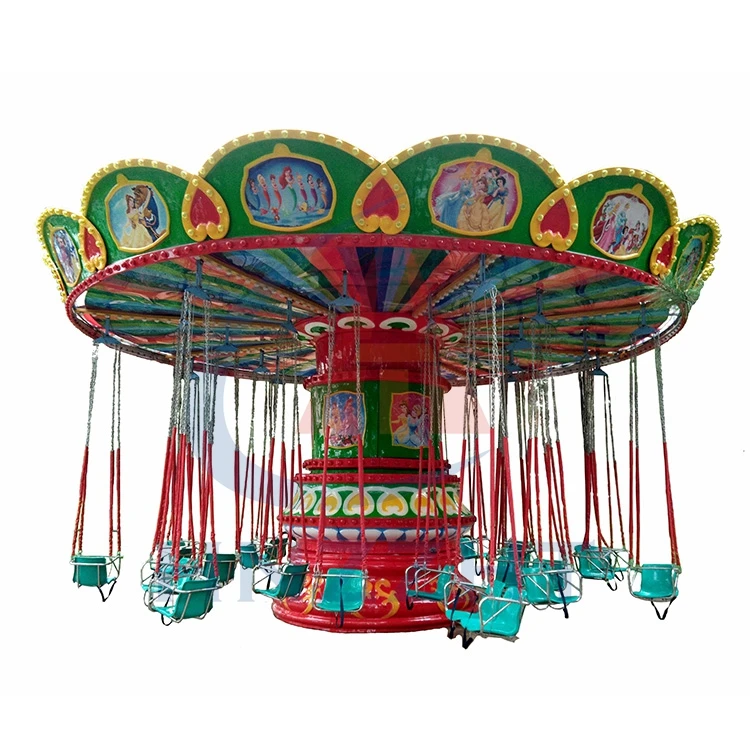Luna park amusement equipment thrilling flying chair swing  funfair rides for sale