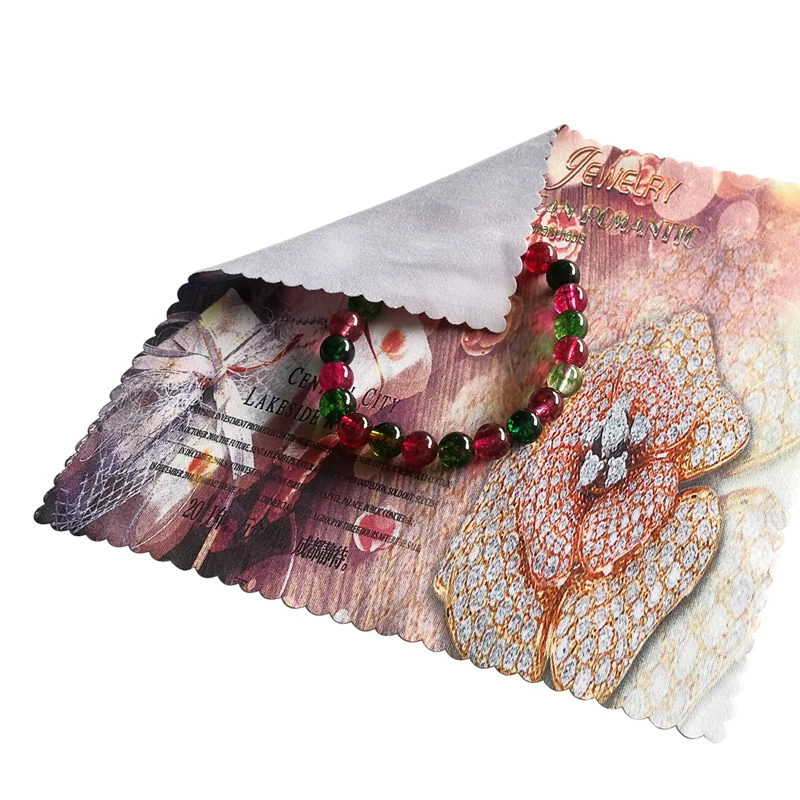 
Fashion microfiber gemstone jewelry polishing cloth 