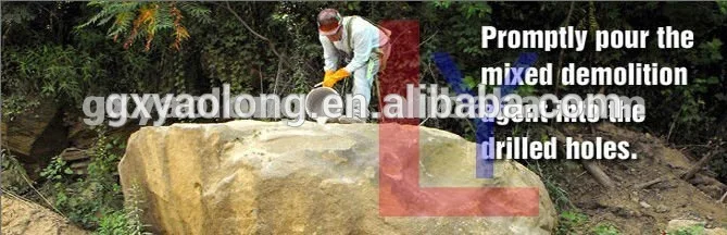 4 часа растрескивания, бесшумные химические вещества для разрушения камней, китайский поставщик