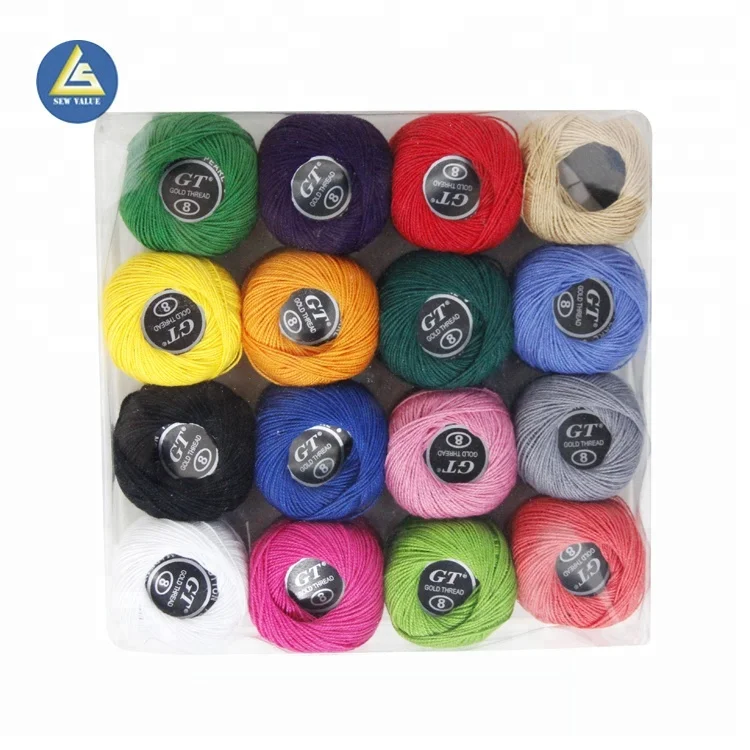 9s/2 colorful assorted china embroidery dyeable sewing thread