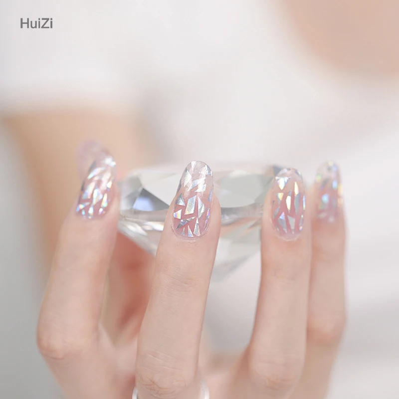 Custom 2D/3D nail stickers metallic nai stickers nail wraps 2024