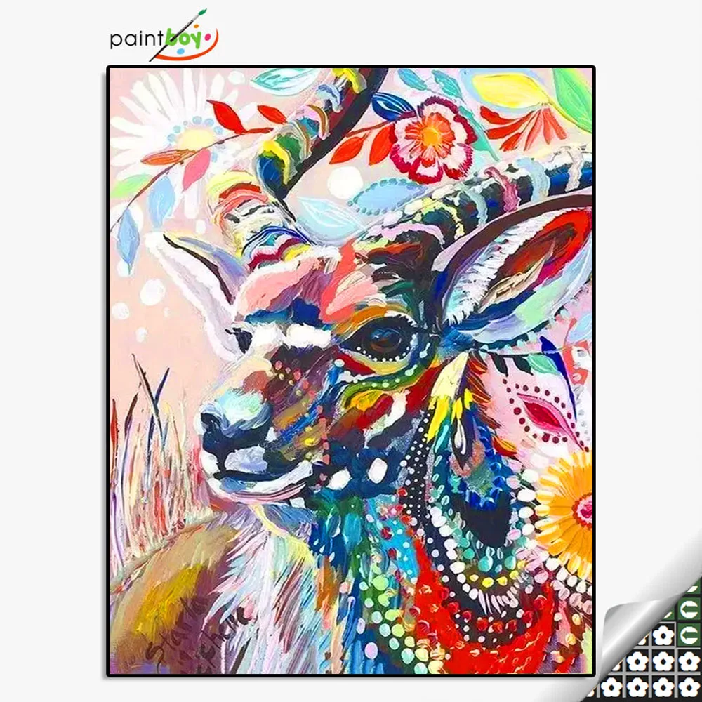 GF1837  DIY diamond painting for living room decor with wooden frame 40x50cm