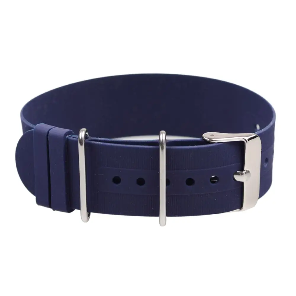 LAIHE 18mm 20mm 22mm Wholesale High Quality Silicone One Piece Watchband Wrist Band Watchstrap Silicon Watch Band