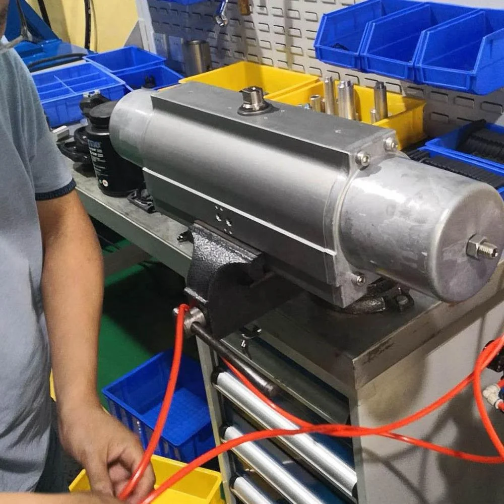 HPAC Series Yoke Spring Return Ball Valve Pneumatic Actuator Cylinder Single Acting