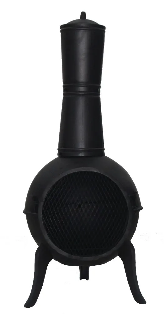 2015 Kingjoy Cast iron chimenea w /steel funnel