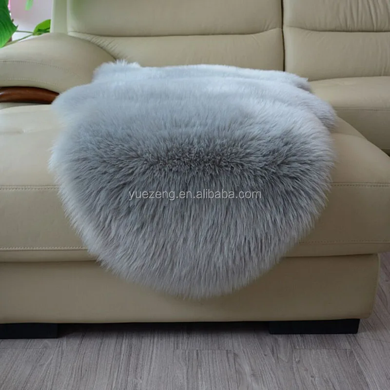 Fluffy Single Fake Sheepskin Faux Fur Hairy Mat Fur Rug