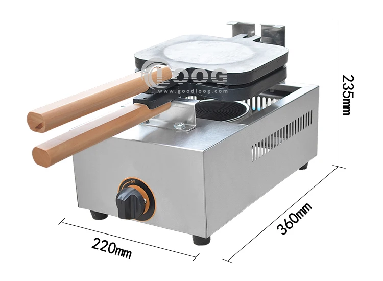 Bread Making Dogs Cheap Mini Gas Muffin Lollipop Sausage Waffle 4 Sticks Lolly Maker Commercial Portable Gaz Hot Dog Machine