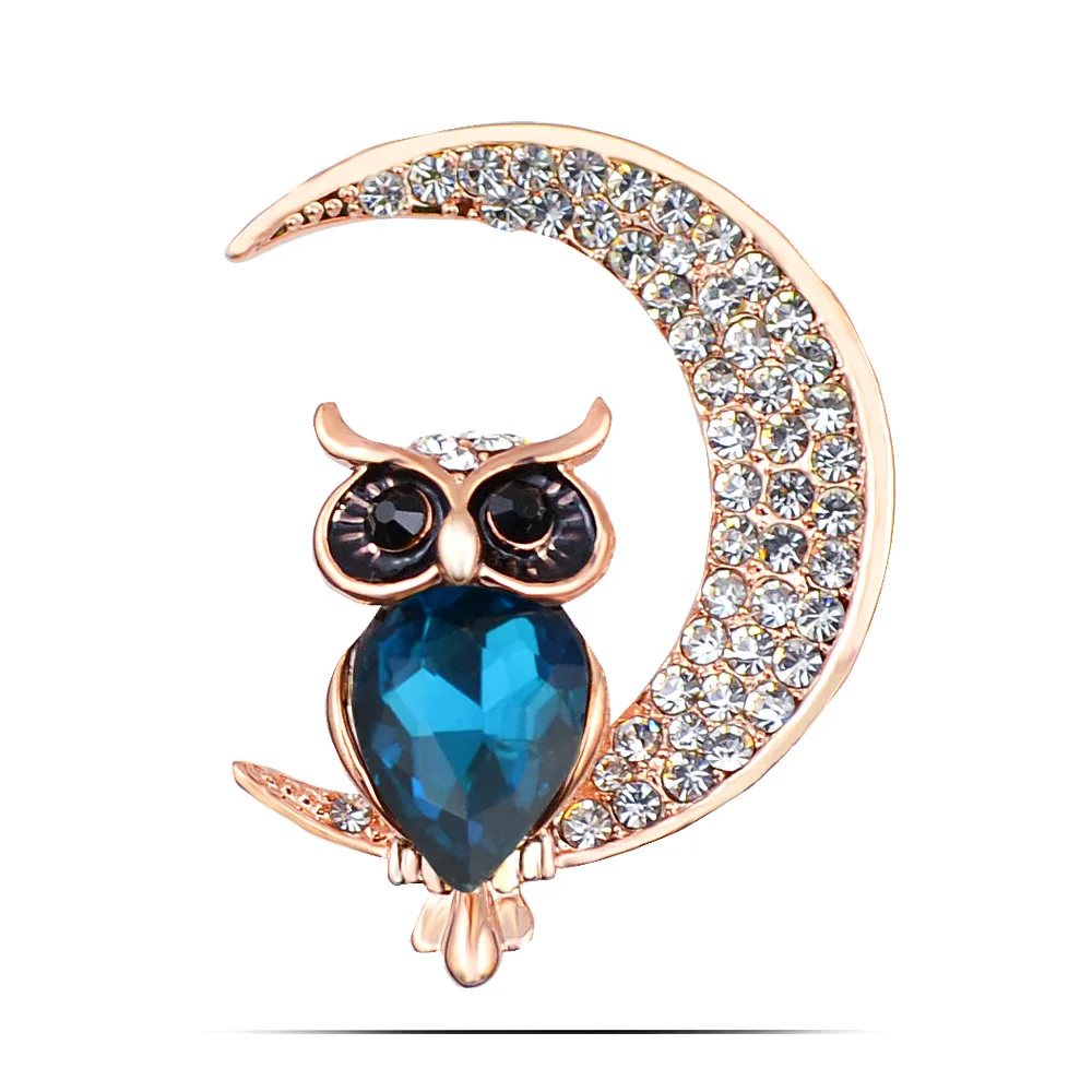 Owls Vintage Brooches Antiques Bouquet Owl Hijab Pin Up Designer Wedded Broach Scarf Clips Jewelry
