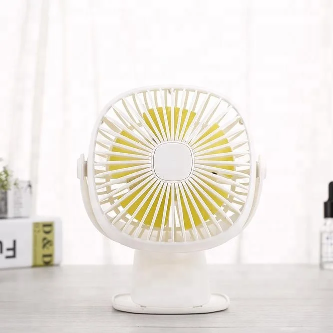 usb rechargeable personal portable clip table fan Portable Stroller Fan LED Display 6000mAh Battery Operated Mini Clip Fan