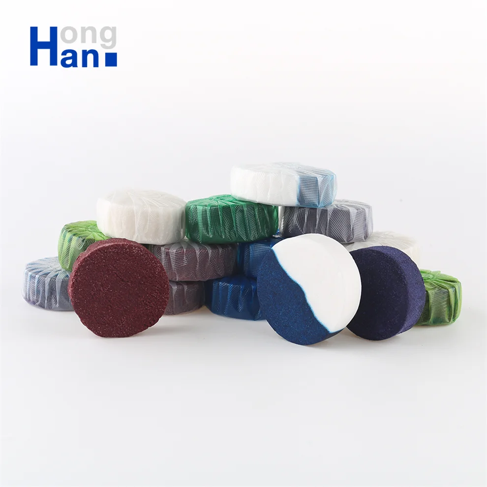 Lasting fresh Unique Natural Products Solid block auto deodorizing toilet bowl blue tablets
