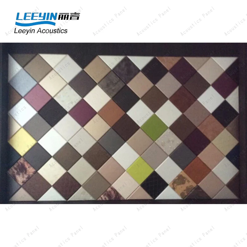 Leeyin Moisture-proof Fabric covered cinema wall decoration sound absorbing fabric acoustic wall panel