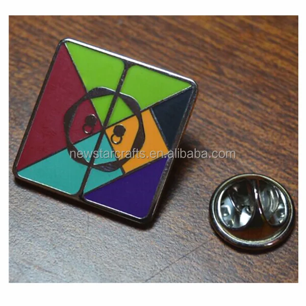 children metal butterfly clutch pin back hard enamel pin for Advertising