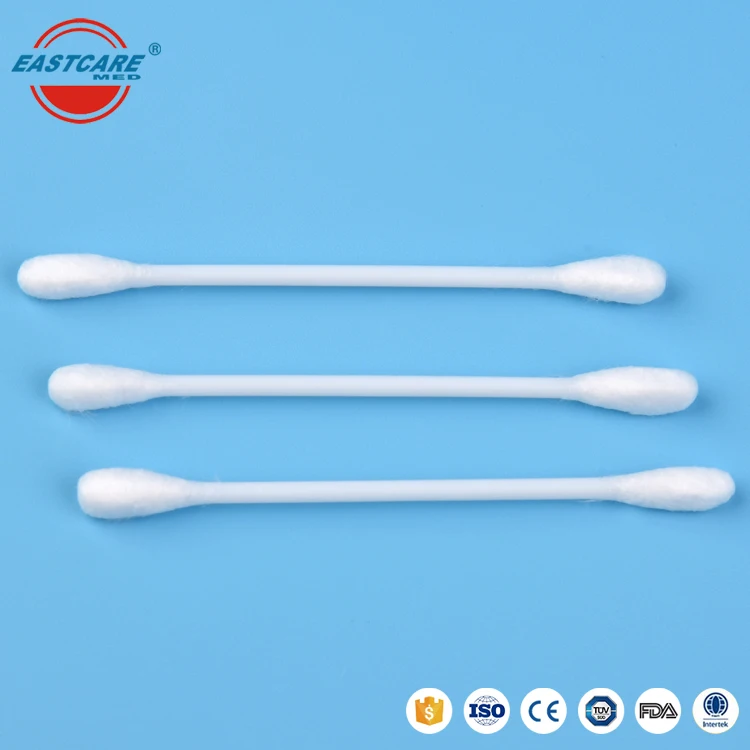 
Makeup cleaning sterilized plastic stick double sided alcohol cotton buds q-tips white stick natural cotton bud swab 