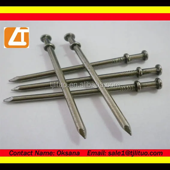 16d дуплексные гвозди/двухголовые обычные гвозди поставка от производителя Тяньцзинь