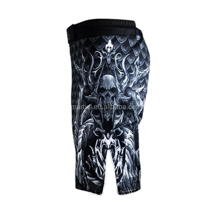 
China Factory OEM Service Custom Print sport bjj MMA Martial Shorts 