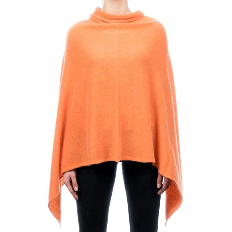 
Women holiday warm cashmere knitted poncho fashion pashmina poncho 