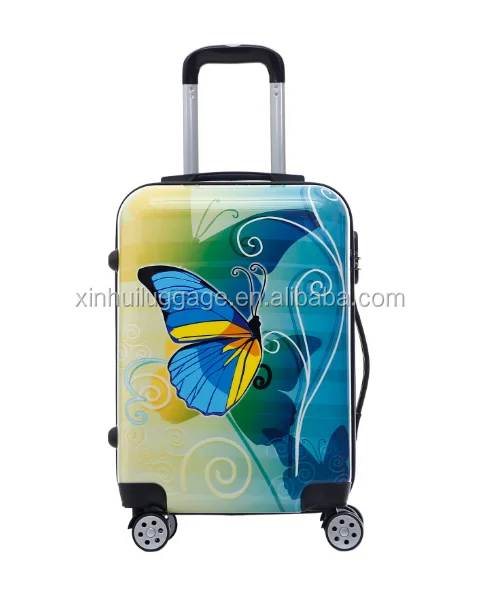 Elegant shape custom luggage factory made bag travel plastic luggage