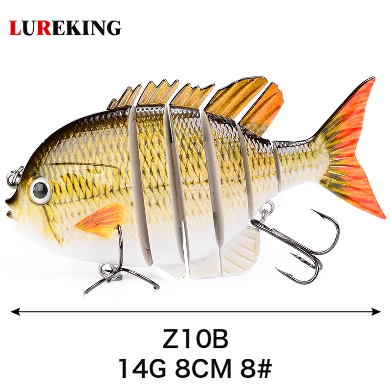 Lureking 80mm/14g Saltwater Fishing Lures, Jointed Fishing Lures For Blue Marlin