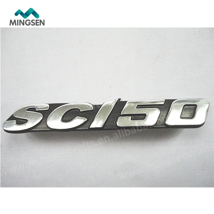 custom car logo self adhesive metal badge