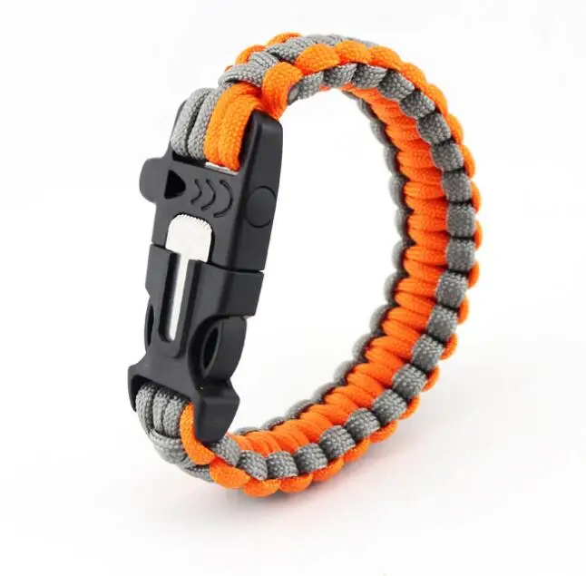 Outdoor OEM custom Logo survival bracelet 550 paracord bracelet