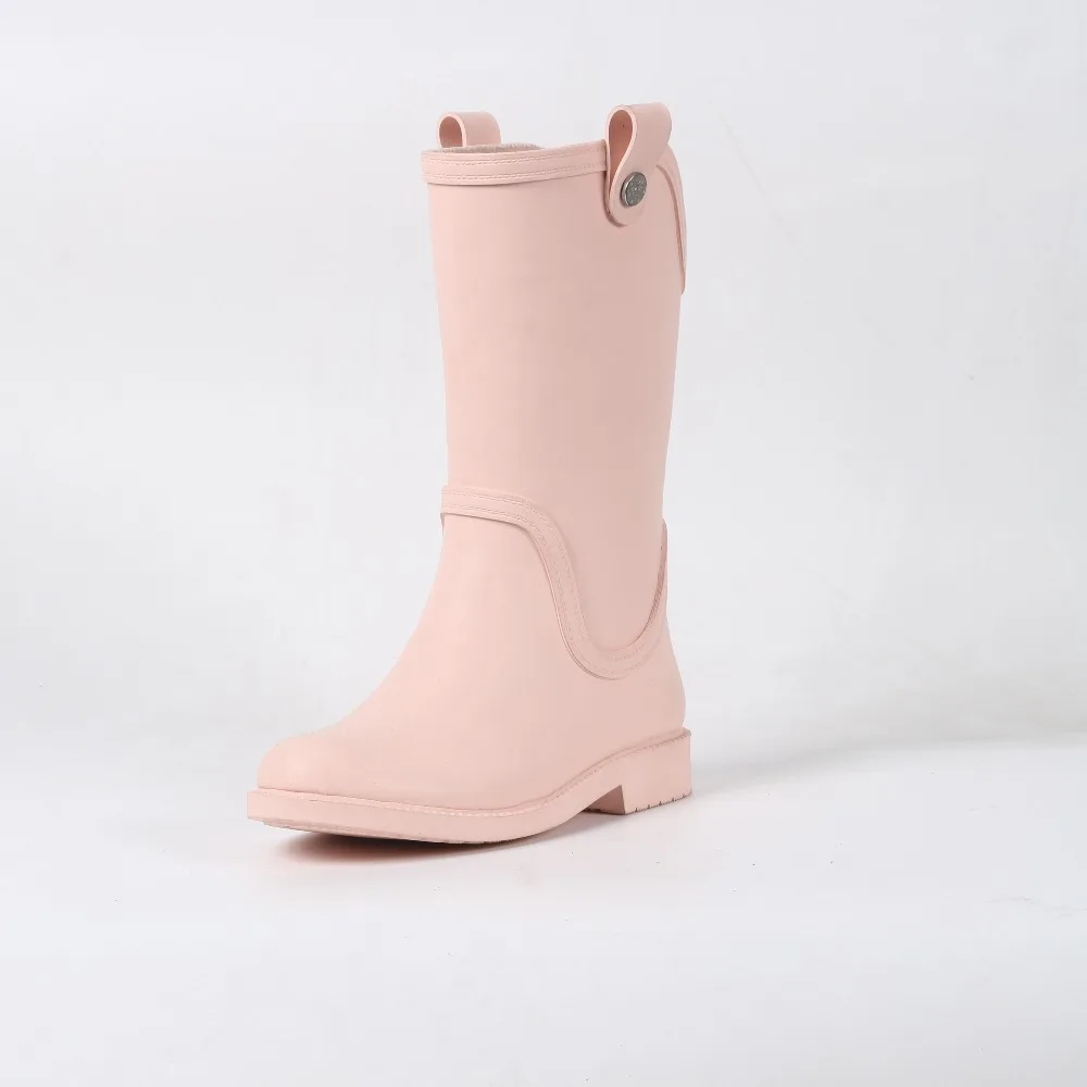 
SS Girl Rain Boots Rubber Kids Wellies Boots with Handle 