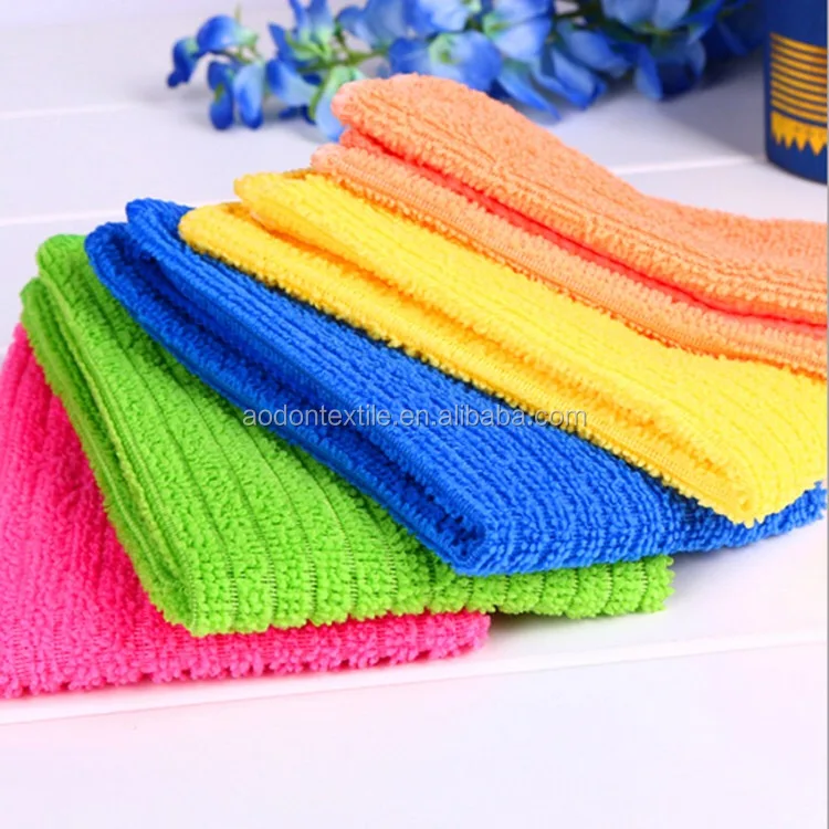 Custom Microfiber dish towel home cleaning dish cloth napkins