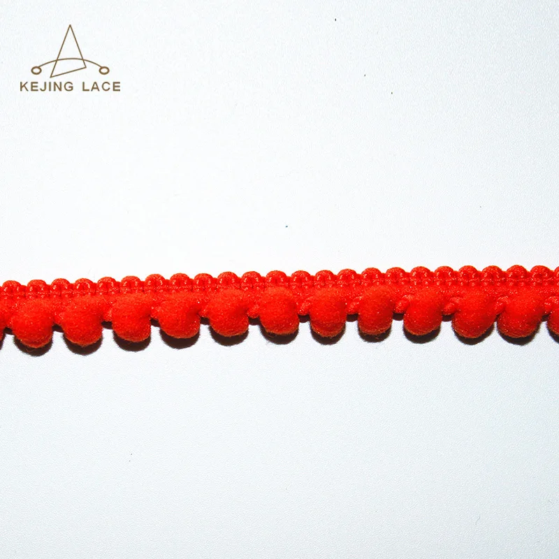 Wholesale Polyester Mini Pom Pom Trim Fringe Ball Trim