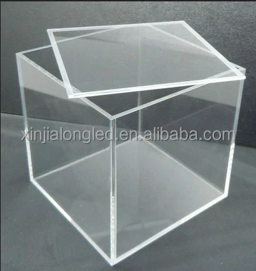 See Through Clear Acrylic Box Square Lucite Acrylic Container Acrylic Storage Box Wholesale