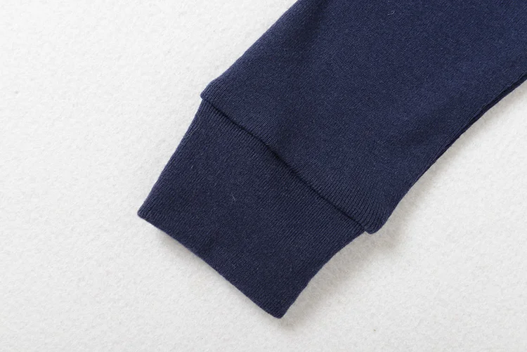 factory direct custom kids 2 pieces clothing sets embroidery letter design knit 100%cotton best selling children pajamas