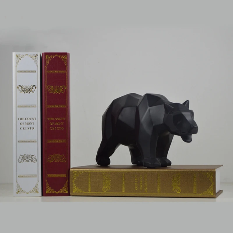 
Custom Multi-style Geometric Block Horse Bear Elephant European Ornaments Animal Model Creative For Home Decorations 