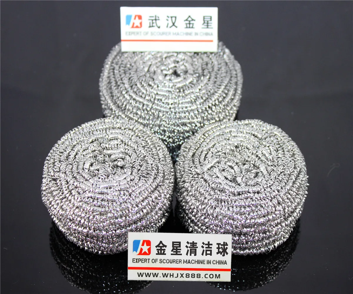 SS410 stainless steel wire scourer kitchen scrubber copper scourer