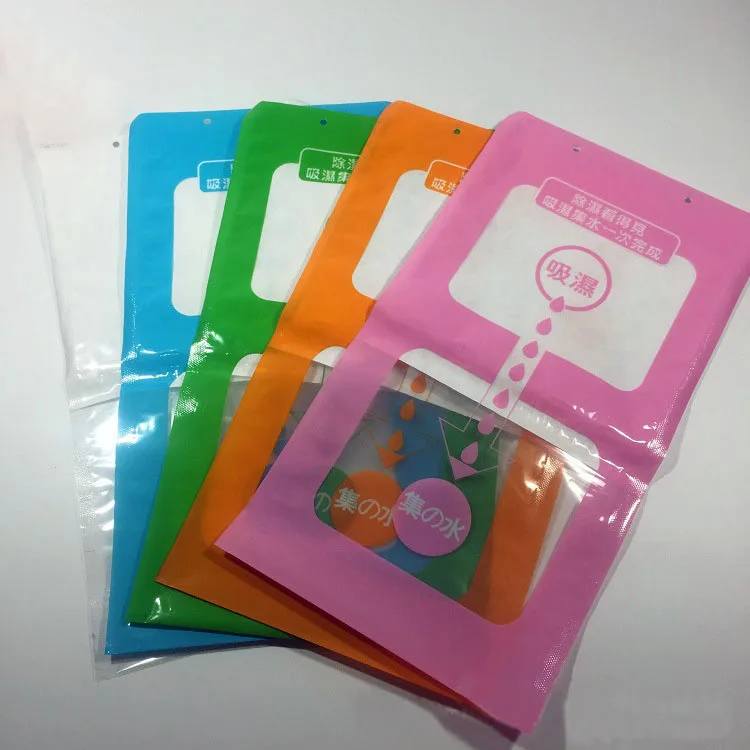 China Alibaba PET Dupont paper absorbs water reusable hanging dehumidifier bag