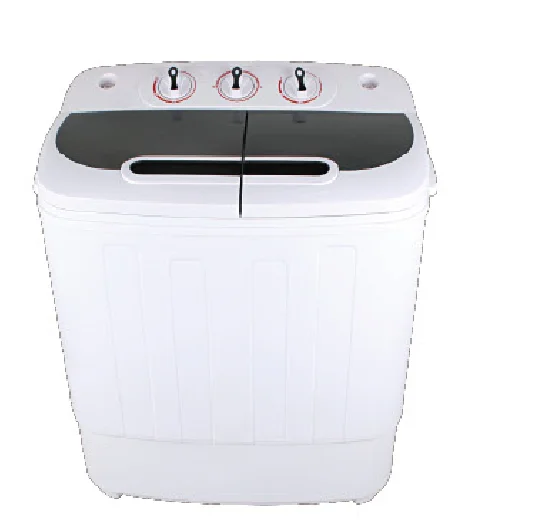 Semi-automatic mini twin tub washing machine