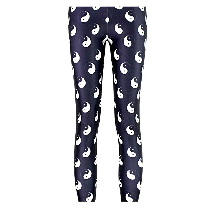 eight trigrams S-4XL legging jeans digital printed shinny women leggings