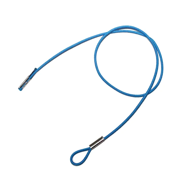 elastic cord with metal barbs