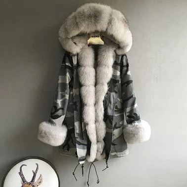 
Custom Warm New Style Parka Fur Jacket for Women 