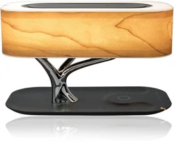 2020 Creative Tree bedside lamp Light desk lamps with QI wireless charging table light  YT-M1602-B2