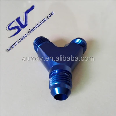 
Y type oil pipe machine oil pipe three way quick connect Y Adapter oil cooling transfer adapter AN6 adapterPipe Fittings 