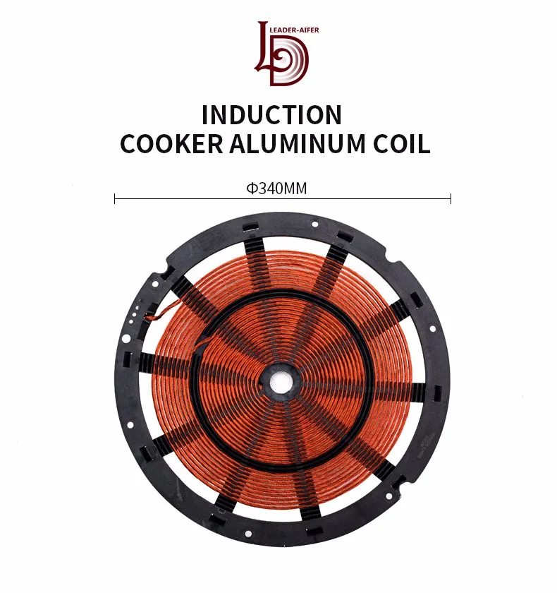 
big size high frequency heating coil, induction cooker coil plate. 