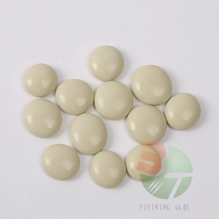 500g 28-32mm ceramics white flat glass beads Fire Glass Beads For Fireplace